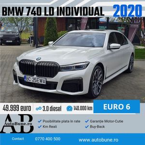 BMW 7 Series G11/G12 [2015 - 2022] 740Ld xDrive 2020