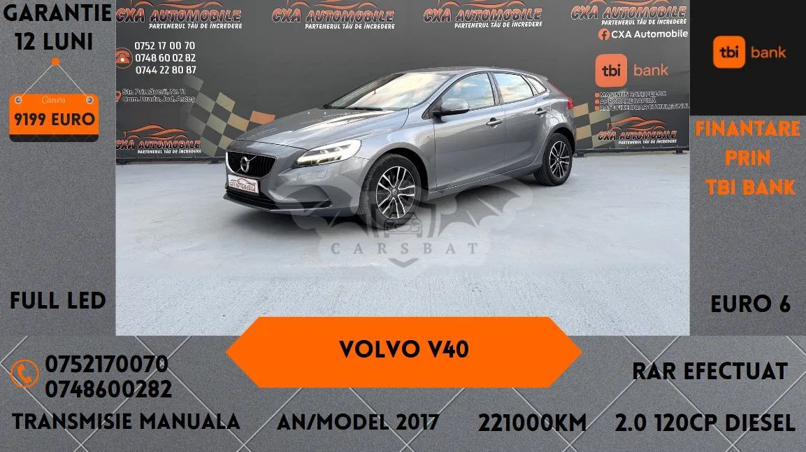 Volvo V40 II [2012 - Prezent] D2 Momentum 2017