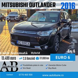 Mitsubishi Outlander 2.0 4WD Plug-In Hybrid Plus 2016