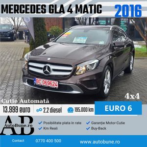 Mercedes-Benz GLA 200 (CDI) d 4Matic 7G-DCT Style 2015