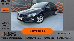 Volvo S60 II [2010 - 2018] D2 Linje Svart 2018
