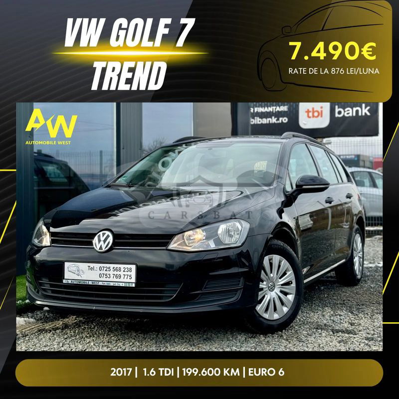 Volkswagen Golf VII [2012 - 2020] Variant 1.6 TDI BlueMotion Trendline 2016