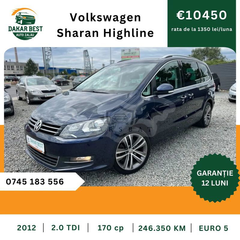 Volkswagen Sharan II [2010 - Prezent] 2.0 TDI DSG Blue Motion Highline 2012