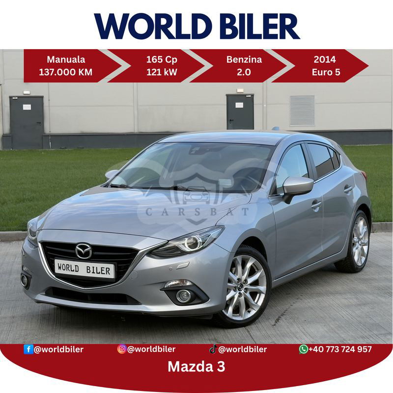 Mazda 3 III [2014 - 2018] SKYACTIV-G 165 Sports-Line 2015