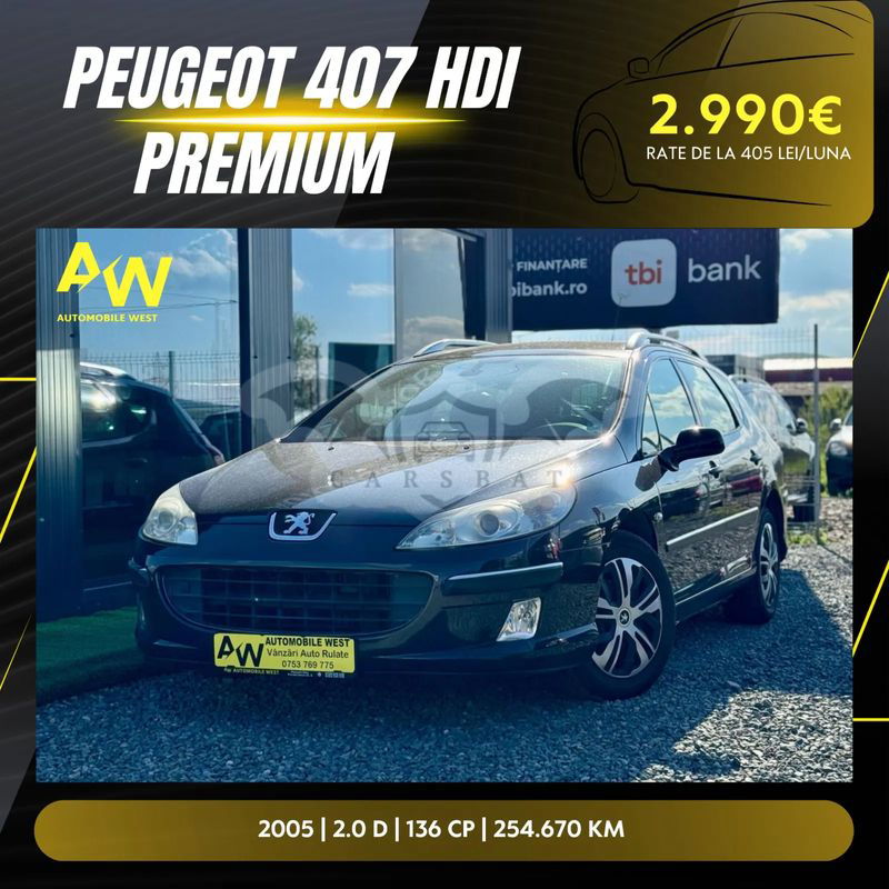 Peugeot 407 2.0 HDi FAP Premium 2005