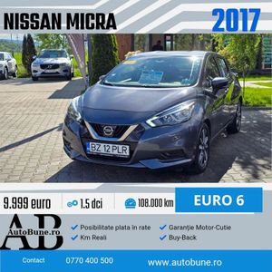 Nissan Micra (March) K14 [2017 - Prezent] 1.5 dCi N-Connecta 2017