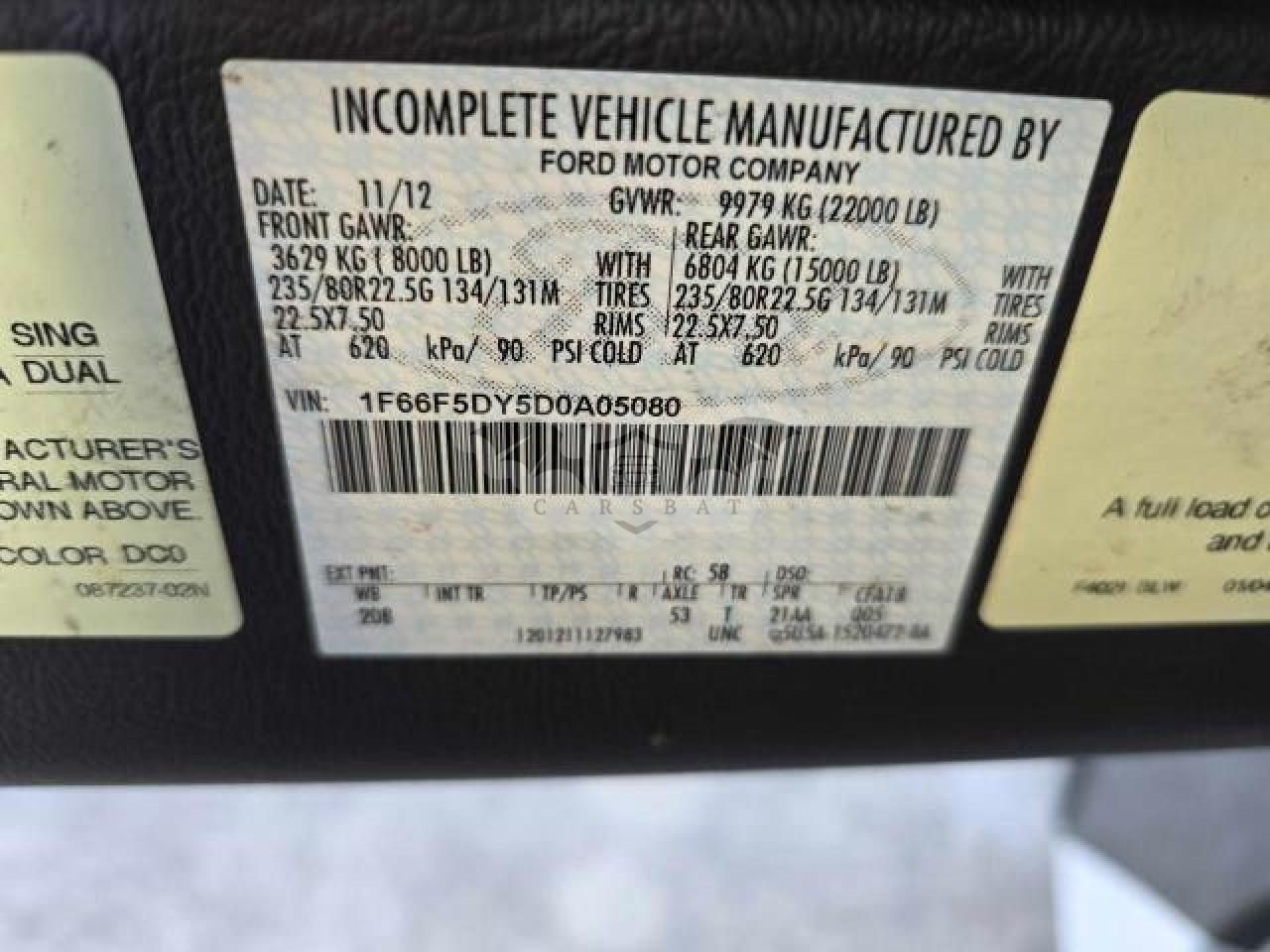 Ford F530 6.8L 10 2013