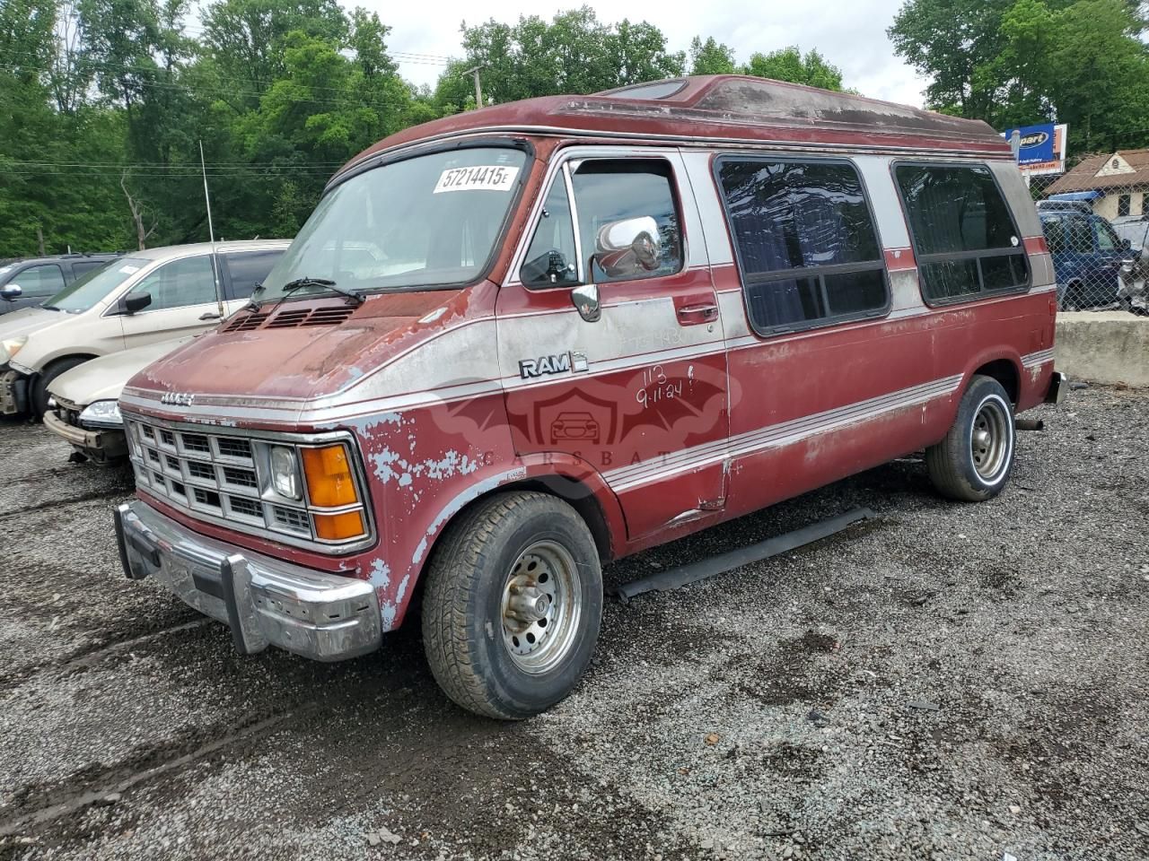 Dodge B-series B250 5.2L 8 1988