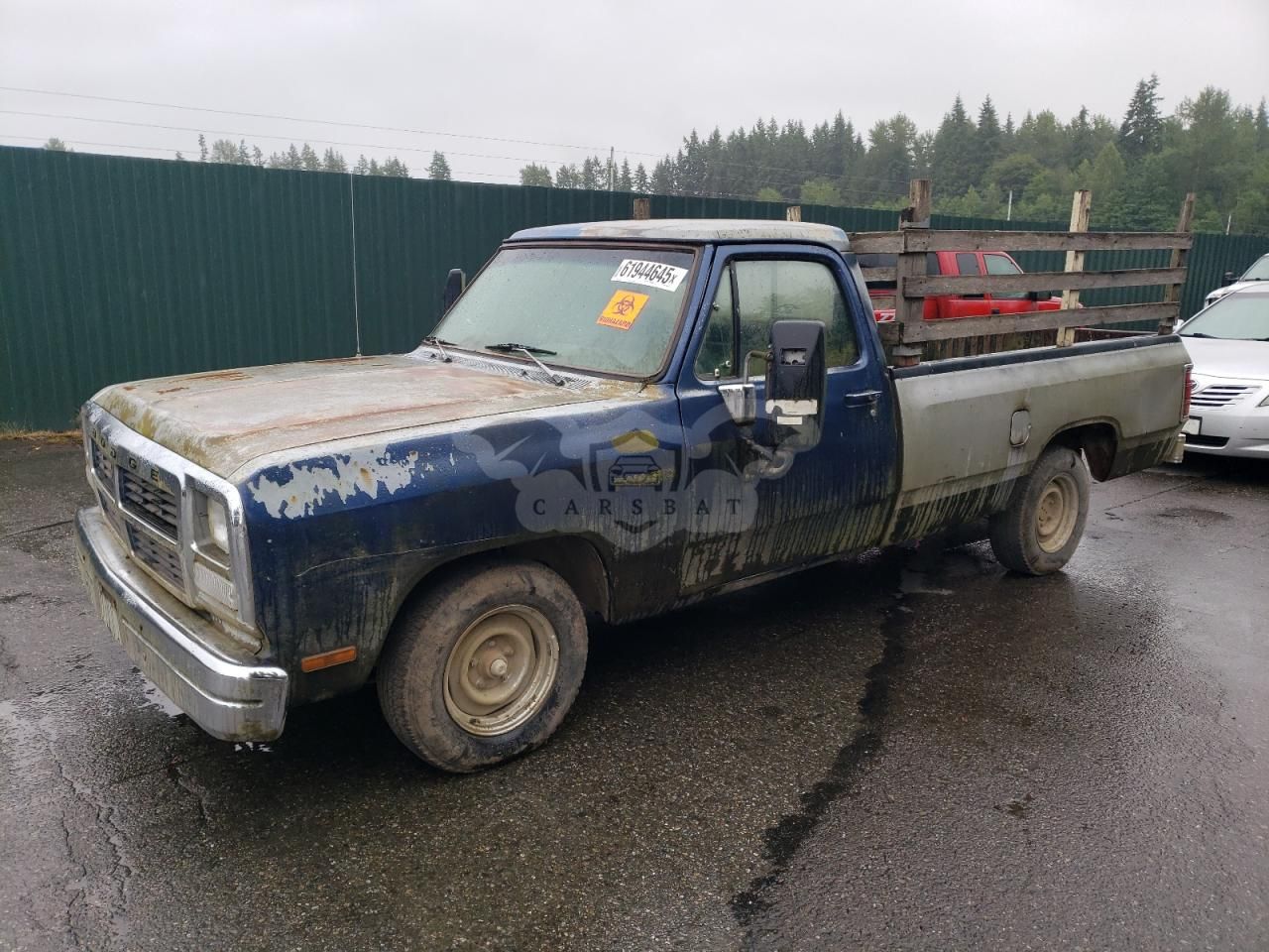 Dodge D-series D150 3.9L 6 1991