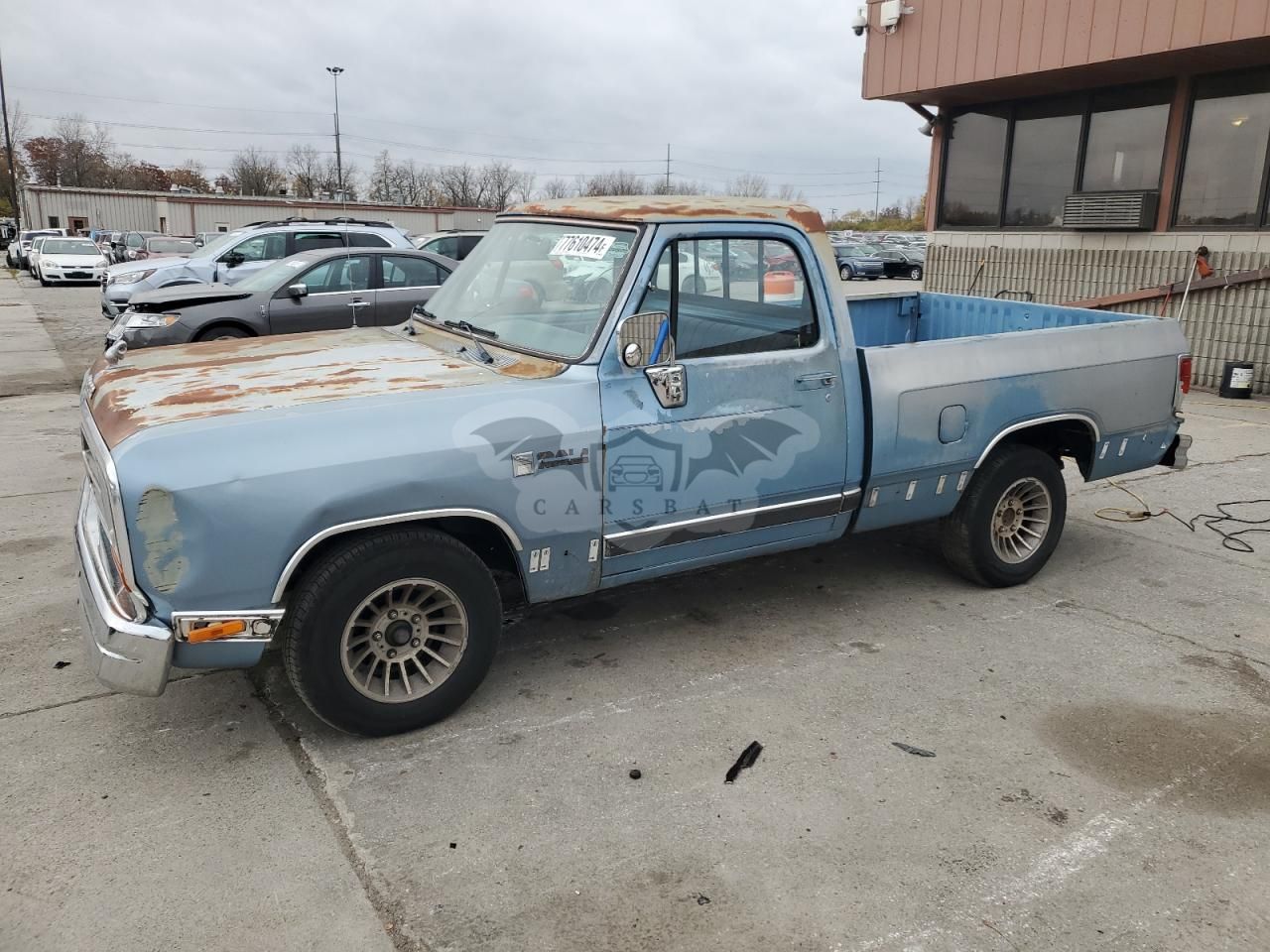 Dodge D-series D100 3.9L 6 1988